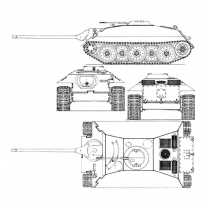 1/35 Metal Track Links: German Panzer Entwicklung E-25 Tank Model